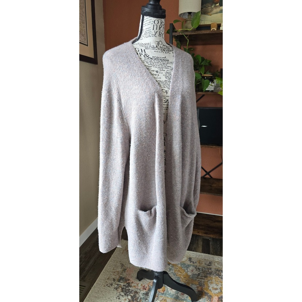 Madewell‎ XL Open Front Cardigan Sweater Merino Wool Alpaca Blend Cozy Layering